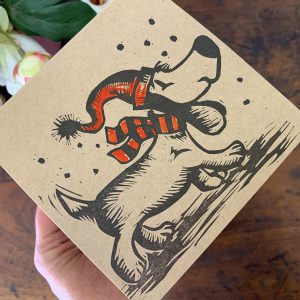 Kraft Christmas Cards | Scarf Dog