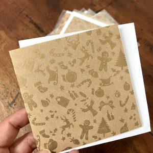 Kraft Christmas Cards | Jiggle Pattern
